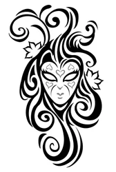 maschera veneziana decorativa