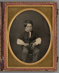Ritratto senza titolo di un ragazzo seduto, 1853