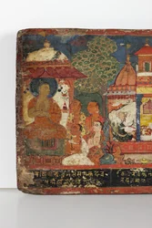 (dettaglio) da una copertina di manoscritto buddhista