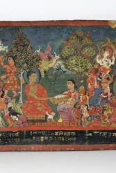 (dettaglio) da una copertina di manoscritto buddhista