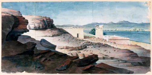 Il tempio di Amada in Nubia, 19° secolo