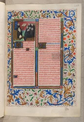 Un domenicano che legge ai suoi confratelli (Rubriche per le feste), Breviario, Uso dei Domenicani (