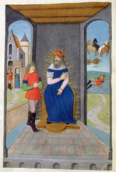 Fetonte prende in prestito un carro dal padre e viene ucciso, dalle Metamorfosi 2 di Ovidio, 1479