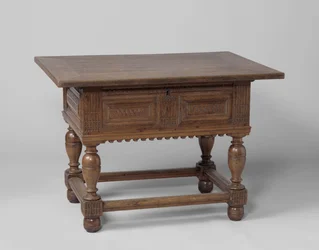 Tavolo da pagamento, c.1600-50 (quercia)