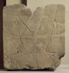 Il dio Amon che abbraccia Ramses II, Karnak, c.1401-1213 a.C.