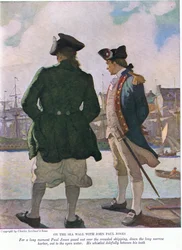 Sul muro del mare con John Paul Jones: Per un lungo momento John Paul guardò oltre le navi lungo il porto verso l