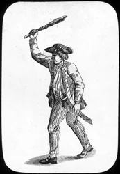 Marinaio britannico che brandisce una mazza, 1779