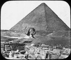 Grande Sfinge di Giza, Egitto, c1890