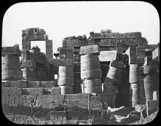 Grande Tempio, Karnak, Egitto, c1890