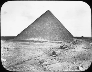 La Grande Piramide di Khufu Cheope, Giza, Egitto, c1890