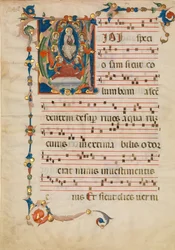 Foglio di manoscritto con l