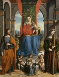 Madonna col Bambino con San Giacomo di Galizia e Sant