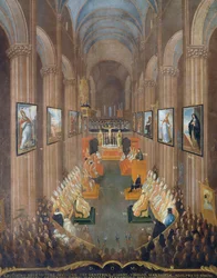 Sessione di apertura del Concilio di Trento del 1545, dettaglio
