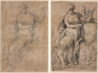 Figura allegorica (recto e verso)