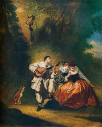 Festa galante, c1860