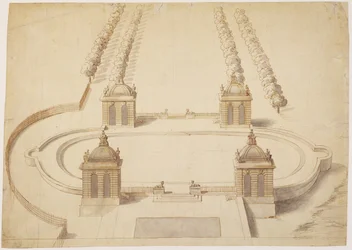 Progetto per un campo da bocce, Hampton Court, c.1689-91