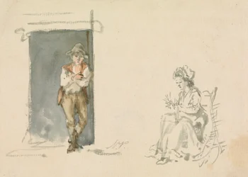 Studi di figura: ragazzo in piedi