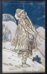 Progetto di costume per la pièce teatrale La fanciulla delle nevi di Aleksandr Ostrovskij