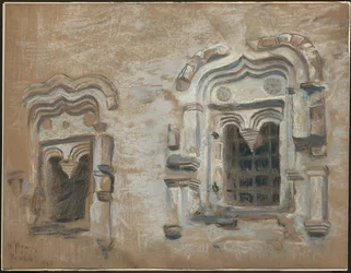 Finestre di una casa del XVII secolo, Pskov, da "Studi da un viaggio attraverso le vecchie città russe", 1903