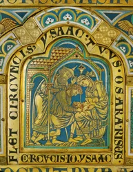 La circoncisione di Isacco ... (smalto su rame dorato)