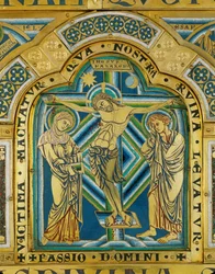 La crocifissione ... (smalto su rame dorato)