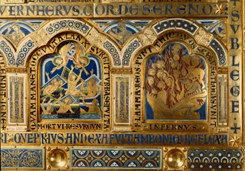 Altare di Verdun realizzato in oro e smalto da Nicolas de Verdun (ca.1130/50-1205): scene dall