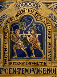 Altare di Verdun realizzato in oro e smalto da Nicolas de Verdun (ca.1130/50-1205): scene dall