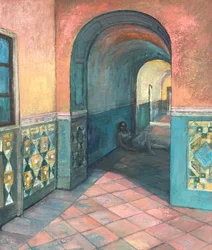 Corridoio di Grenada, 2018-23 (olio su tavola)