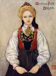 Norvegia: Ragazza di campagna di Dalen