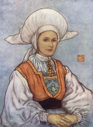 Norvegia: Cappello Bianco Indossato nel Distretto di Bergen