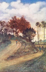 Una strada vicino a Rouen