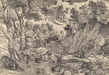 San Girolamo nel deserto, metà del XVI secolo
