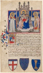Madonna col Bambino in trono tra i santi Petronio e Alle (Eligio); Cristo nell