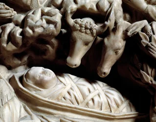 Arte e architettura gotica: la natività (dettaglio)