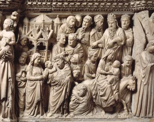 Presentazione al tempio e fuga in Egitto (dettaglio)