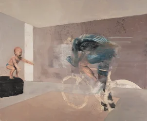 Bambino con ciclista