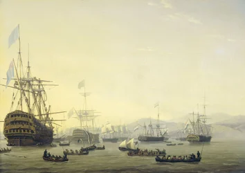 Consiglio di guerra a bordo della "Queen Charlotte".