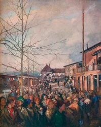 Cena di Natale nel campo di prigionia di Ruhleben