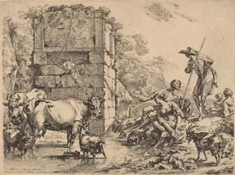 Mucca che beve, 1680