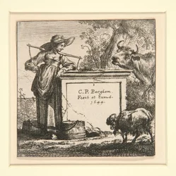 Il gruppo delle mucche, con la lattaia