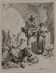 Il pastore che suona il flauto, 1652