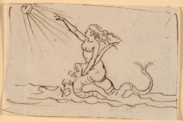 Una sirena che indica il sole