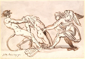 Michele Arcangelo che contende con il Diavolo per il corpo di Mosè