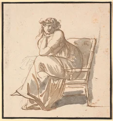 Ritratto di profilo della seconda moglie dell