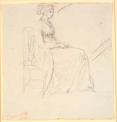 Ritratto di profilo della seconda moglie dell