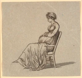 Ritratto di profilo della seconda moglie dell