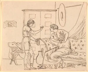 Studio per Papirio e sua madre