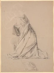 Studio per la figura inginocchiata che simboleggia Holsten nell