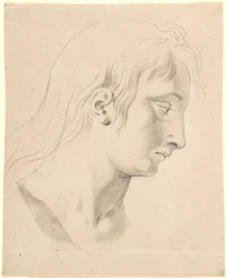 Studio per la testa del principe Hans nel ritratto di Christian I nella sala dei cavalieri di Christiansborg