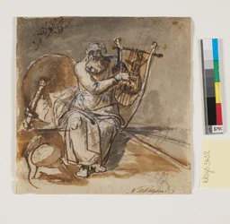 Bozza per il quadro di Ossian (o Omero?)